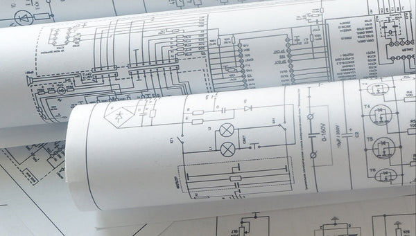 Waterproof Blueprints - Black and White