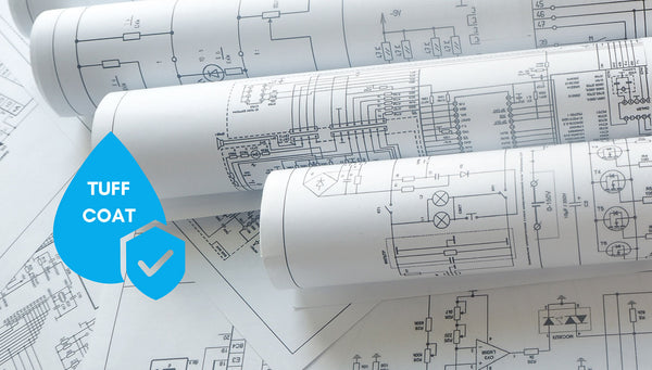 Waterproof Blueprints - Black and White